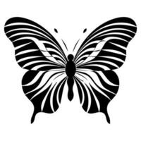 papillon tatouage totem vecteur icône, illusion modèle ailes.