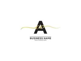 monogramme Signature aoc affaires logo lettre vecteur art