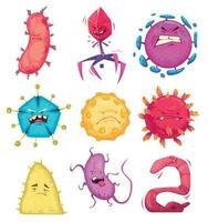 les bactéries et virus ensemble vecteur