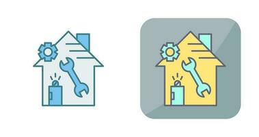 icône de vecteur de réparation à domicile