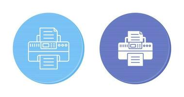 icône de vecteur d & # 39; imprimante