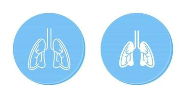 icône de vecteur de poumons