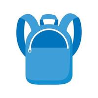 icône de style plat équipement sac d & # 39; école vecteur