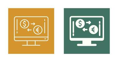 icône de vecteur de change de devises