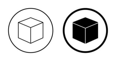 icône de vecteur de conception cubique