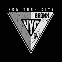 Nouveau york ville, Brooklyn. ancien conception. typographie, T-shirt graphique, affiche, imprimer, bannière, prospectus, carte postale vecteur