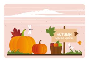 Illustration de couleurs automne vectorielles vecteur