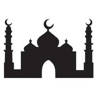 mosquée vecteur icône seul, masjid vecteur icône illustration