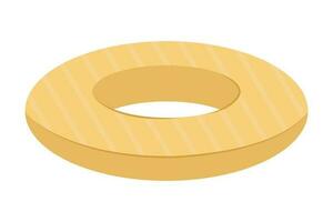 caoutchouc bague pour le été bassin de Jaune couleur. nager anneaux sur une blanc Contexte. gonflable caoutchouc jouet pour l'eau et plage. coloré bouée de sauvetage pour natation. vecteur Stock illustration.