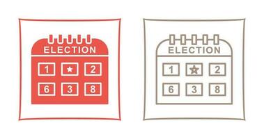 icône de vecteur de jour d'élection