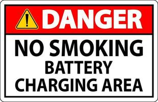 danger signe batterie espace de rangement zone non fumeur vecteur