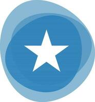 étoile bleu bannière illustration conception vecteur