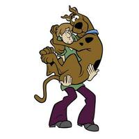 personnage illustration dans scooby doo vecteur