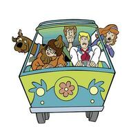 personnage illustration dans scooby doo vecteur