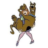 personnage illustration dans scooby doo vecteur