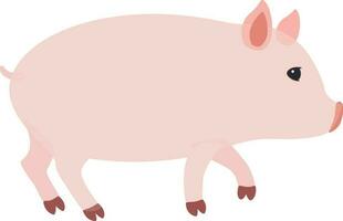 illustration de cochon mignon vecteur