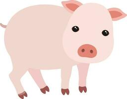 illustration de cochon mignon vecteur