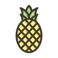 conception d'icône d'ananas vecteur