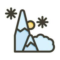 conception d'icône d'avalanche vecteur
