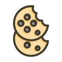conception d'icône de cookie vecteur