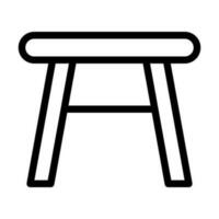table vecteur épais ligne icône pour personnel et commercial utiliser.