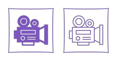 icône de vecteur de caméra vidéo