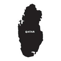 Qatar carte icône vecteur