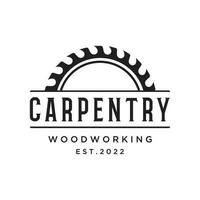 bois vu prime logo modèle conception avec ancien charpenterie outils.logo pour entreprise, charpenterie, bûcheron, étiqueter, badge. vecteur
