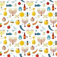 rosh hashanah, illustration vectorielle de shana tova modèle sans couture. vecteur