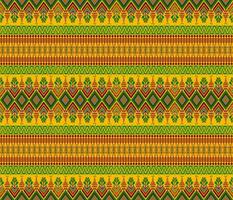 broderie Indien aztèque en tissu modèle jaune, foncé marron vecteur