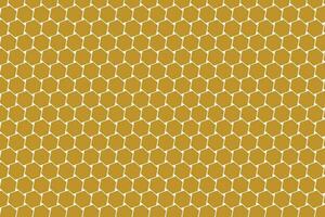 moderne Facile abstrait jointes or métal Couleur polygone nid d'abeille modèle sur blanc Couleur Contexte vecteur