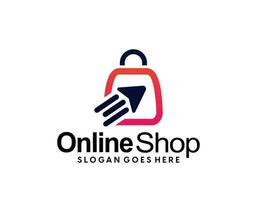 magasin logo avec sac icône pour e Commerce et boutique logo vecteur