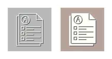 icône de vecteur d'examen