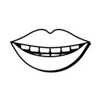 icône de style pop art souriant vecteur