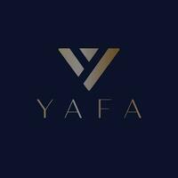 yafa vecteur logo conception. diamant et lettre y logotype. luxe brillant logo modèle.