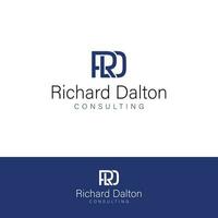 Richard Dalton consultant vecteur logo conception. r et ré logotype. rd initiales logo modèle.