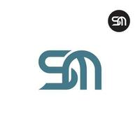 lettre sm monogramme logo conception vecteur