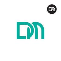 lettre dm monogramme logo conception vecteur