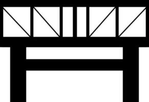 le fer pont icône isolé dans plat style. vecteur