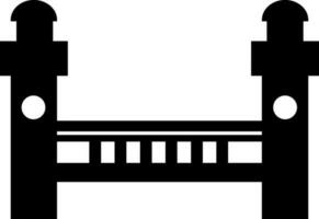 illustration de pont isolé sur blanc Contexte. vecteur
