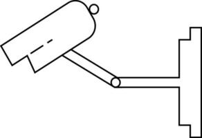 isolé vidéosurveillance caméra icône dans plat style. vecteur