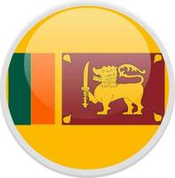 drapeau de Sri Lanka sur circulaire Contexte. vecteur