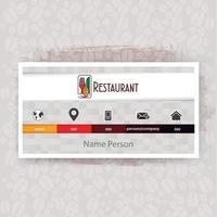 présentation de la carte de restaurant vecteur