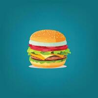 Burger vecteur illustration.