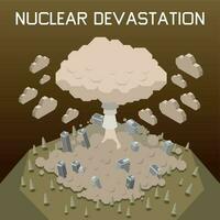 Naturel catastrophe isométrique vecteur