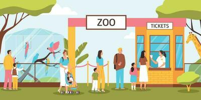 zoo entrée illustration vecteur