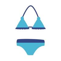 icône de style plat bikini maillot de bain vecteur