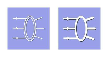 icône de vecteur de réfraction