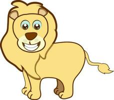 dessin animé visage de Lion de Leo dans zodiaque panneaux. vecteur