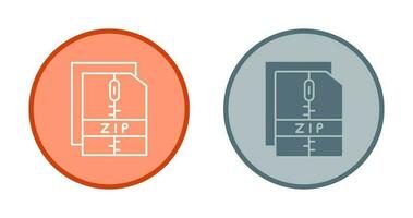 icône de vecteur de fichier zip
